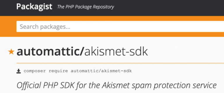 Akismet: Introducing the official Akismet PHP SDK